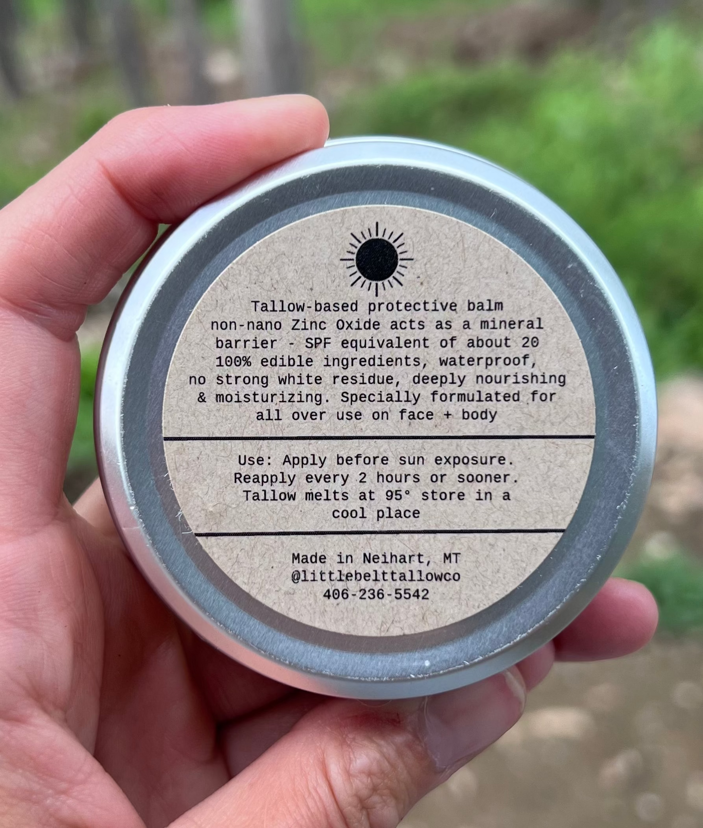 Tallow-Based Mineral Sunnbalm