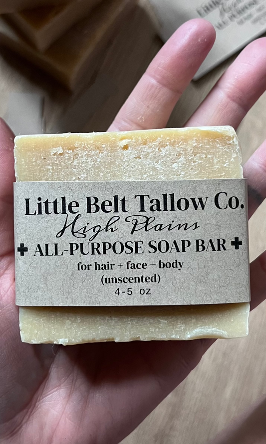 High Plains All-Purpose Tallow Soap Bar